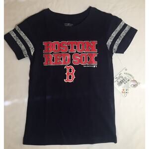 Genuine Merchandise Boston Red Sox T-Shirt Girls XS (4/5) Blue Short Sleeve MLB